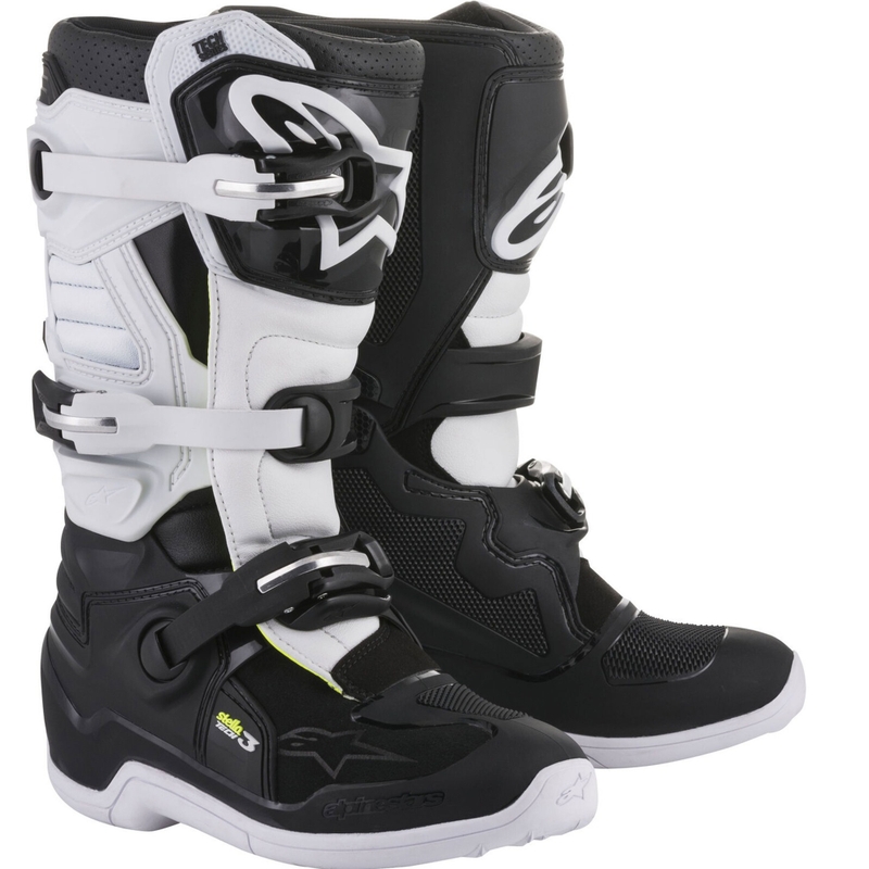 Ghete motocross Alpinestars Stella Tech 3 pentru femei, negru-alb