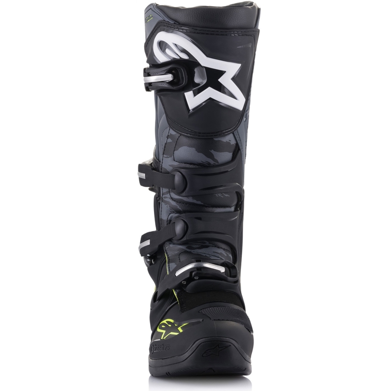 Ghete moto Alpinestars TECH 5 negru-gri-galben fluo