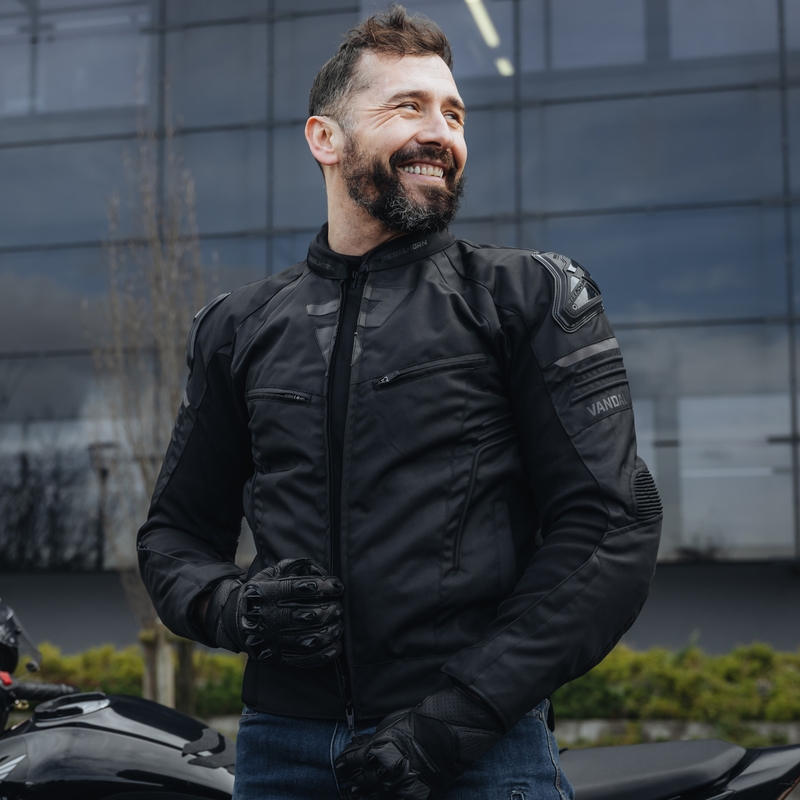 Geacă de motocicletă Rebelhorn Vandal neagră