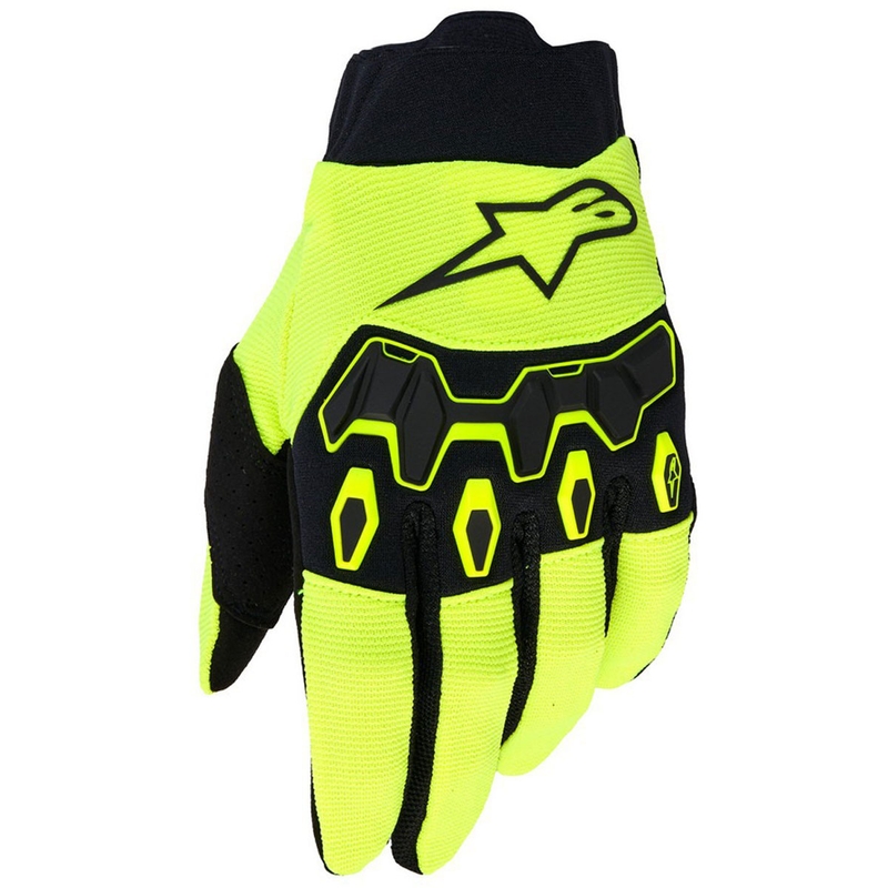 Mănuși motocross Alpinestars Full Bore V2 pentru tineri/copii, galben-negru fluo