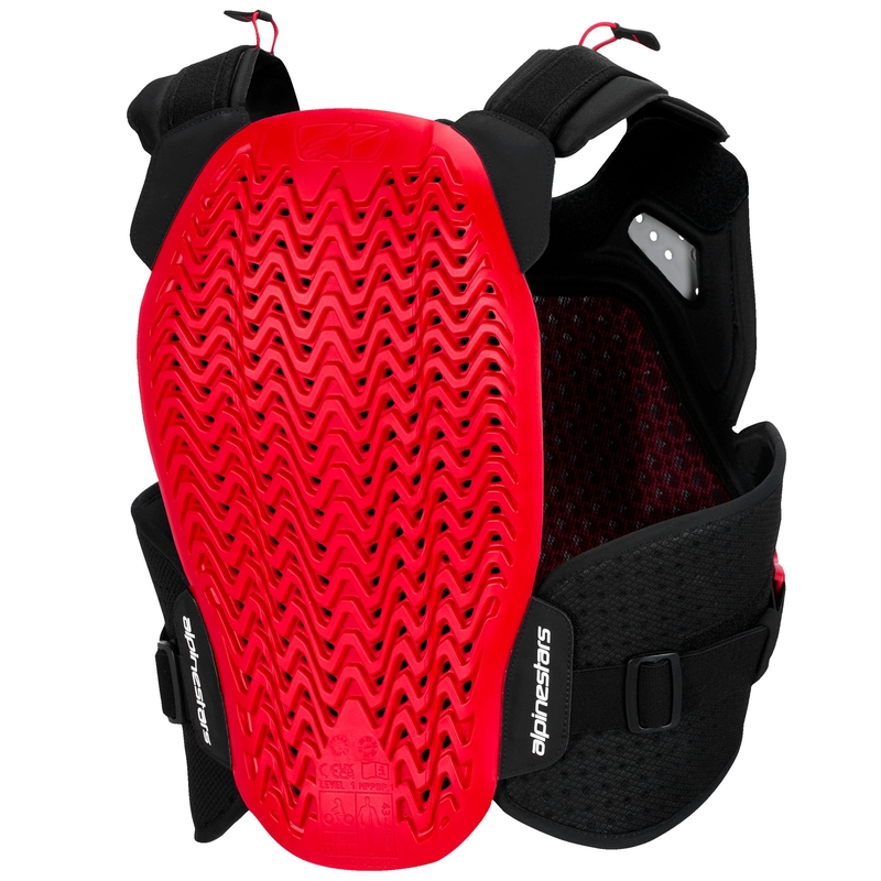 Protecție piept Alpinestars A-4 Plasma negru-roșu-alb