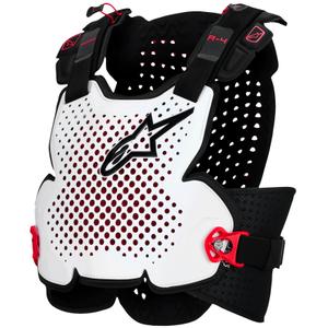 Protecție piept Alpinestars A-4 Plasma negru-roșu-alb
