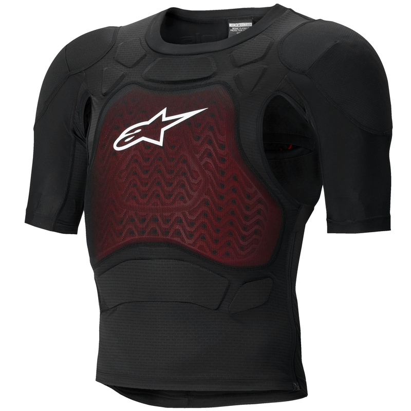 Protecție corp Alpinestars Bionic Plasma LT cu mânecă scurtă, negru-roșu-alb
