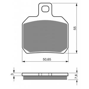 Placute de frana GOLDFREN 152 S33 STREET Spate