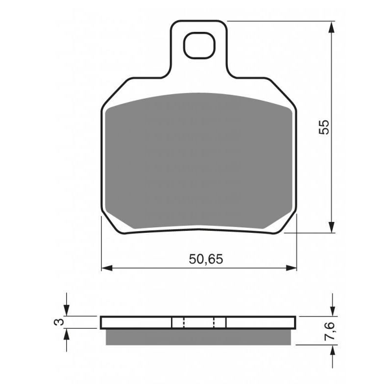 Placute de frana GOLDFREN S33 STREET Spate