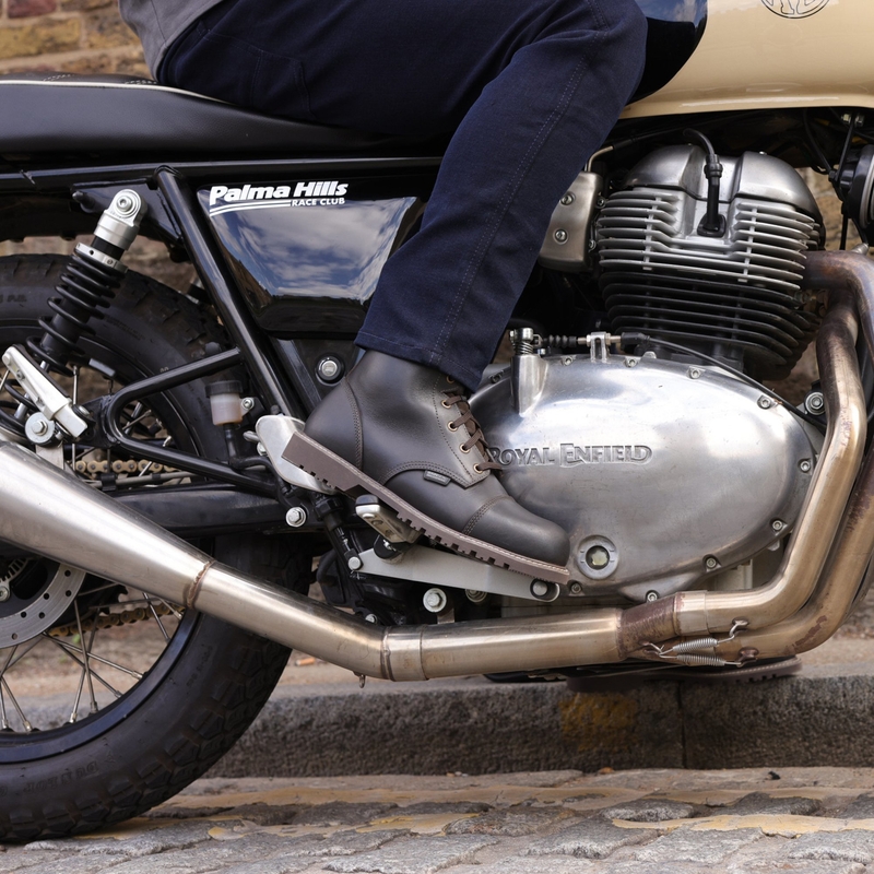 Ghete moto Oxford Merton 2.0 maro