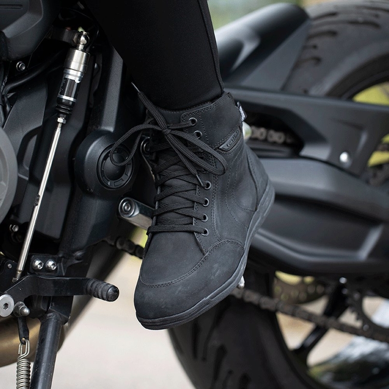 Ghete de motocicletă pentru femei OXFORD KICKBACK DRY2DRY™ negre