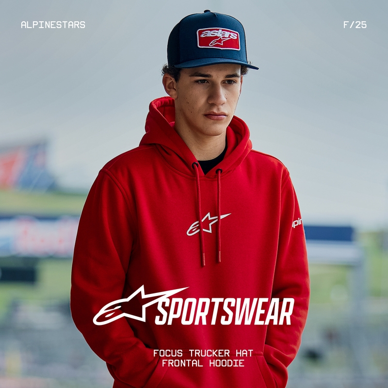 Hanorac Alpinestars Frontal roșu
