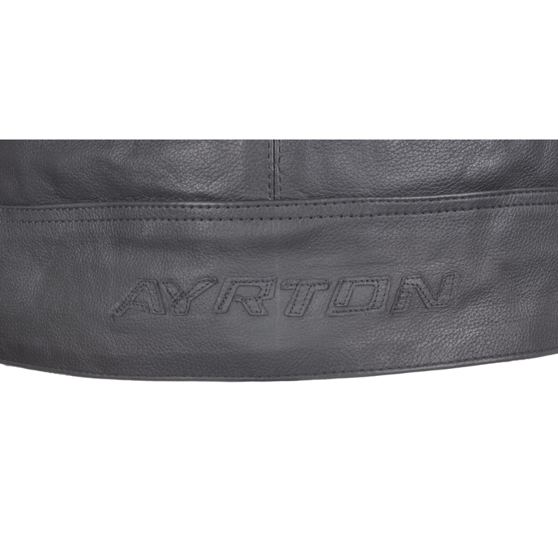 Ayrton Classic din piele neagră jachetă de motocicletă Ayrton