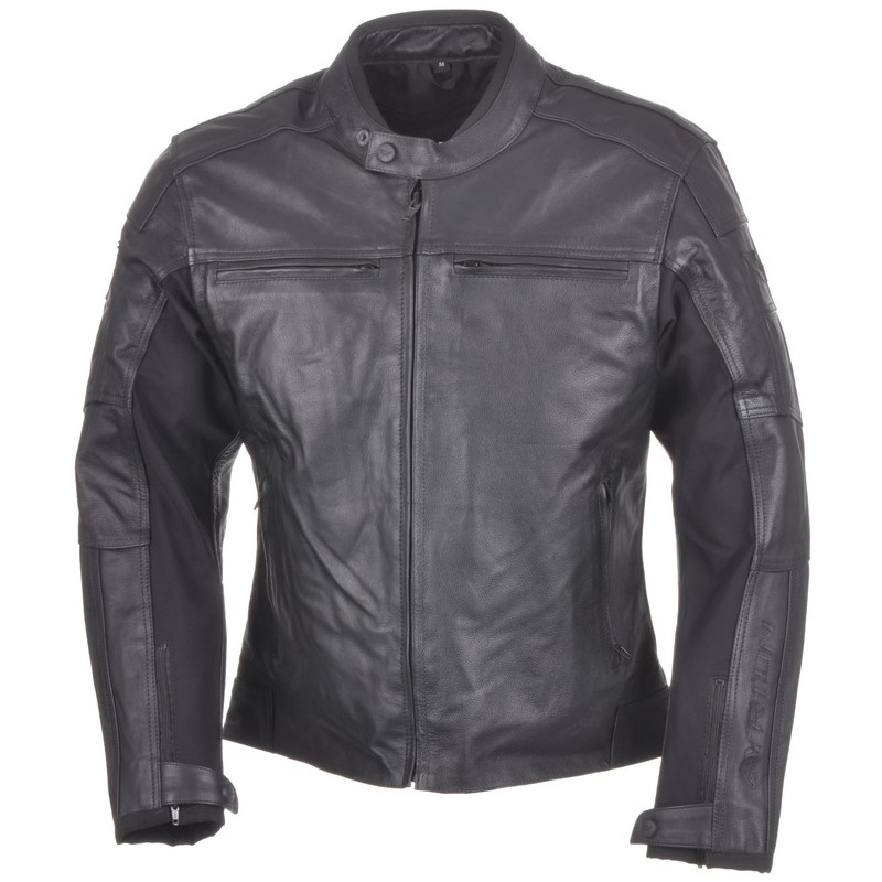 Ayrton Classic din piele neagră jachetă de motocicletă Ayrton