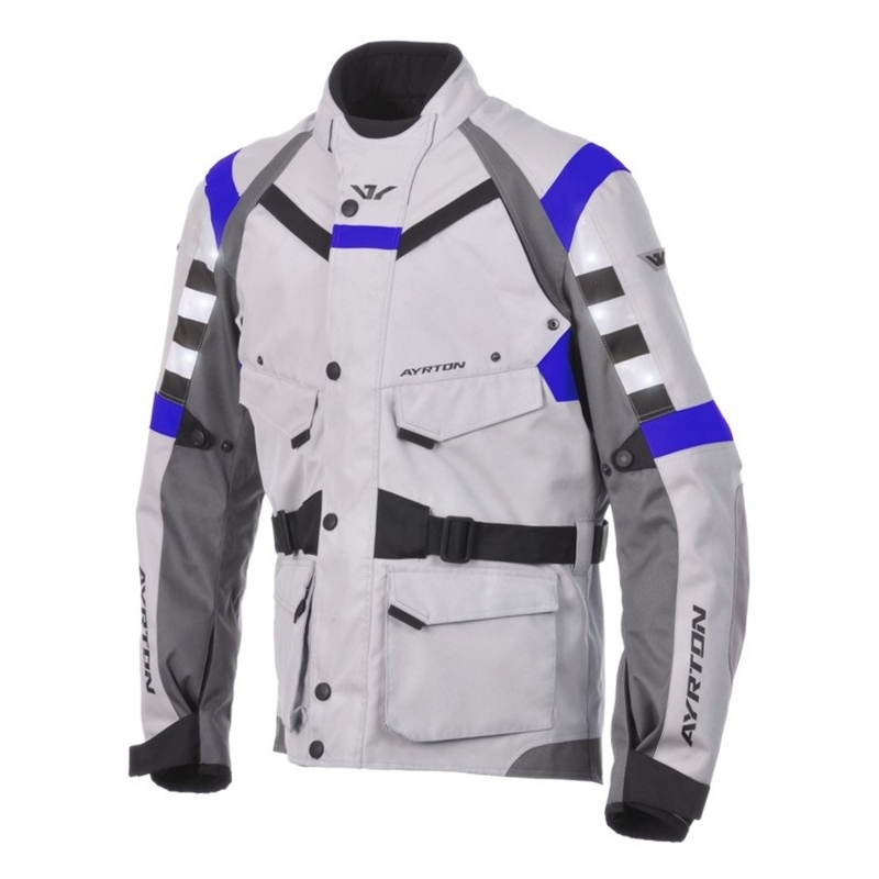 Ayrton Fuel jachetă de motocicletă gri-negru-albastru