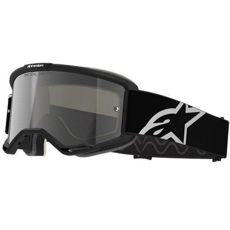 Ochelari motocross Alpinestars Vision 5 Corp negri cu lentilă transparentă