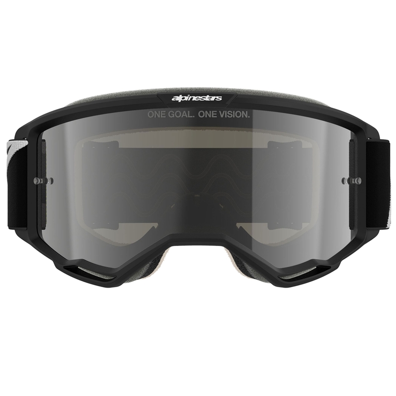 Ochelari motocross Alpinestars Vision 5 Corp negri cu lentilă transparentă