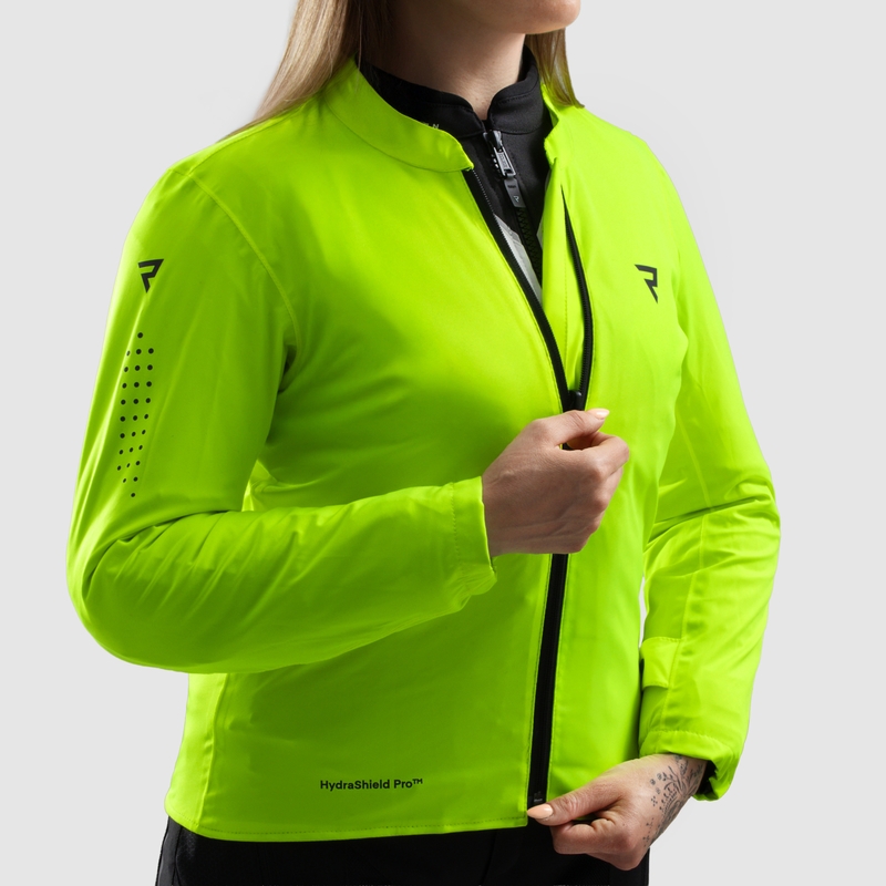 Geaca moto dama Rebelhorn Hiflow V negru-gri-galben fluo