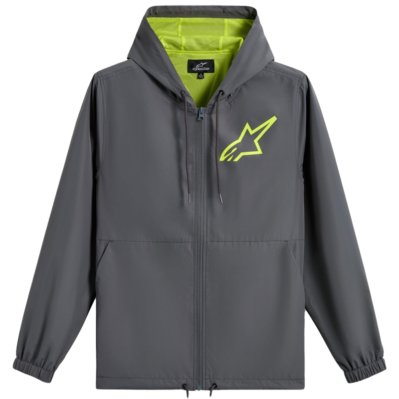 Jachetă Alpinestars Speeder Chromium Windbreaker Gri-Galben Fluo