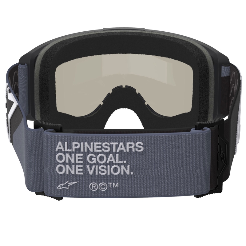 Ochelari motocross Alpinestars Vision Sand negru-gri cu lentile fumurii închise