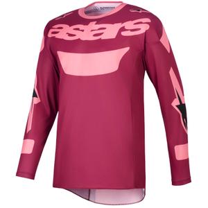 Tricou motocross Alpinestars Racer Riway roșu închis-coral