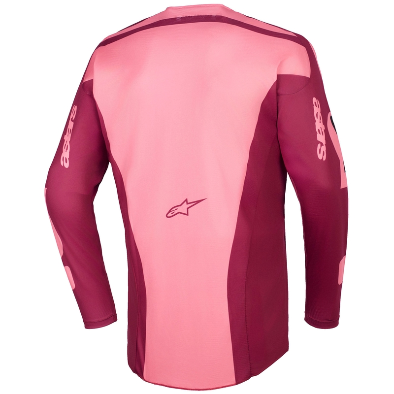 Tricou motocross Alpinestars Racer Riway roșu închis-coral