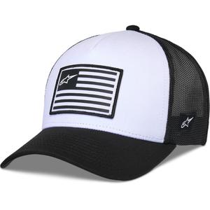 Căciulă Alpinestars Flag Snap alb-negru