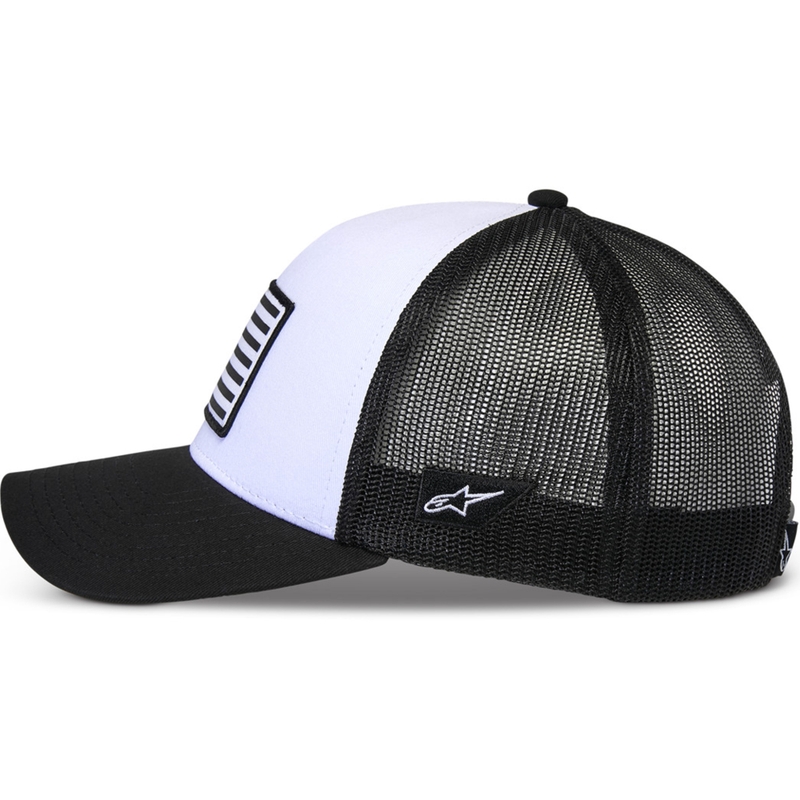 Căciulă Alpinestars Flag Snap alb-negru
