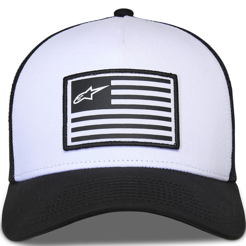 Căciulă Alpinestars Flag Snap alb-negru