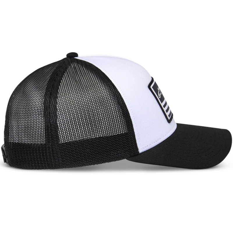 Căciulă Alpinestars Flag Snap alb-negru