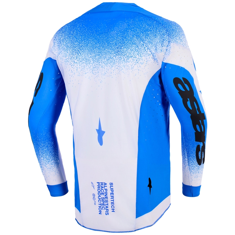 Tricou motocross Alpinestars Supertech Scenz albastru-alb