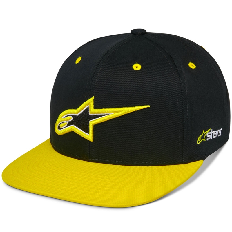 Șapcă Alpinestars Thickness Snapback negru-galben fluo