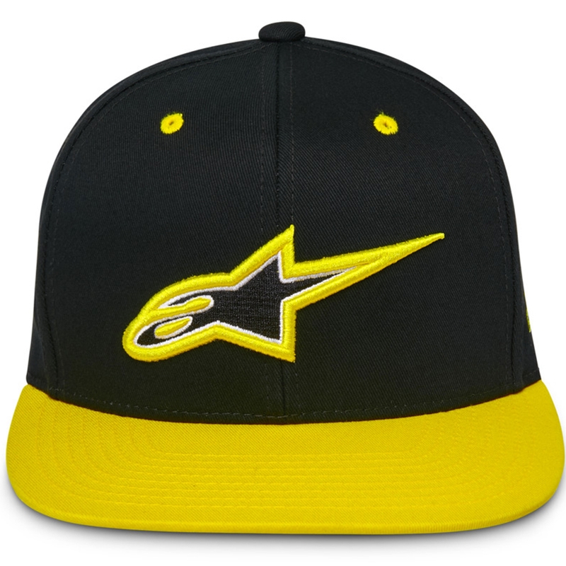 Șapcă Alpinestars Thickness Snapback negru-galben fluo