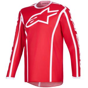 Tricou motocross Alpinestars Fluid Apex roșu-alb