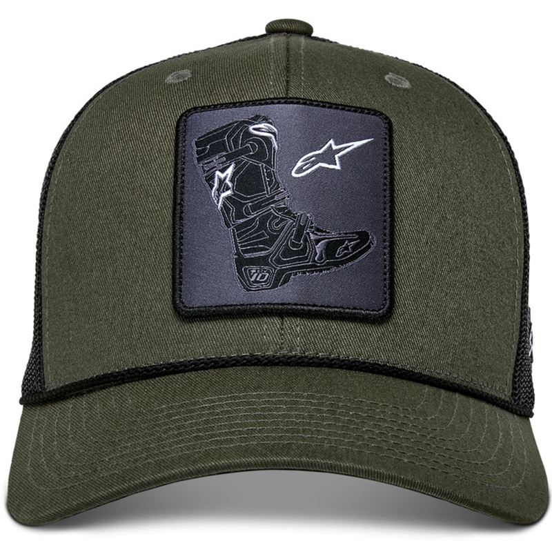 Șapcă Alpinestars Booted verde-negru