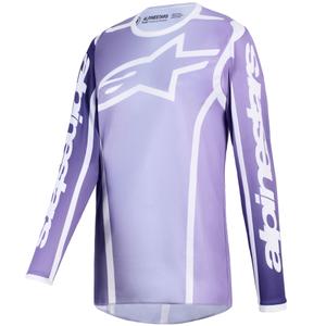 Tricou motocross Alpinestars Stella Fluid Apex pentru femei, violet-alb