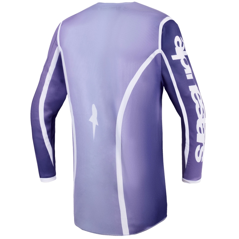 Tricou motocross Alpinestars Stella Fluid Apex pentru femei, violet-alb