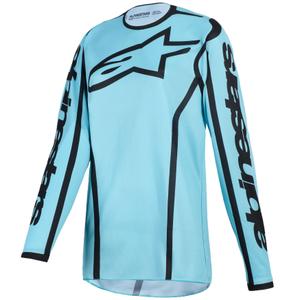 Tricou motocross Alpinestars Stella Fluid Apex pentru femei, turcoaz-negru