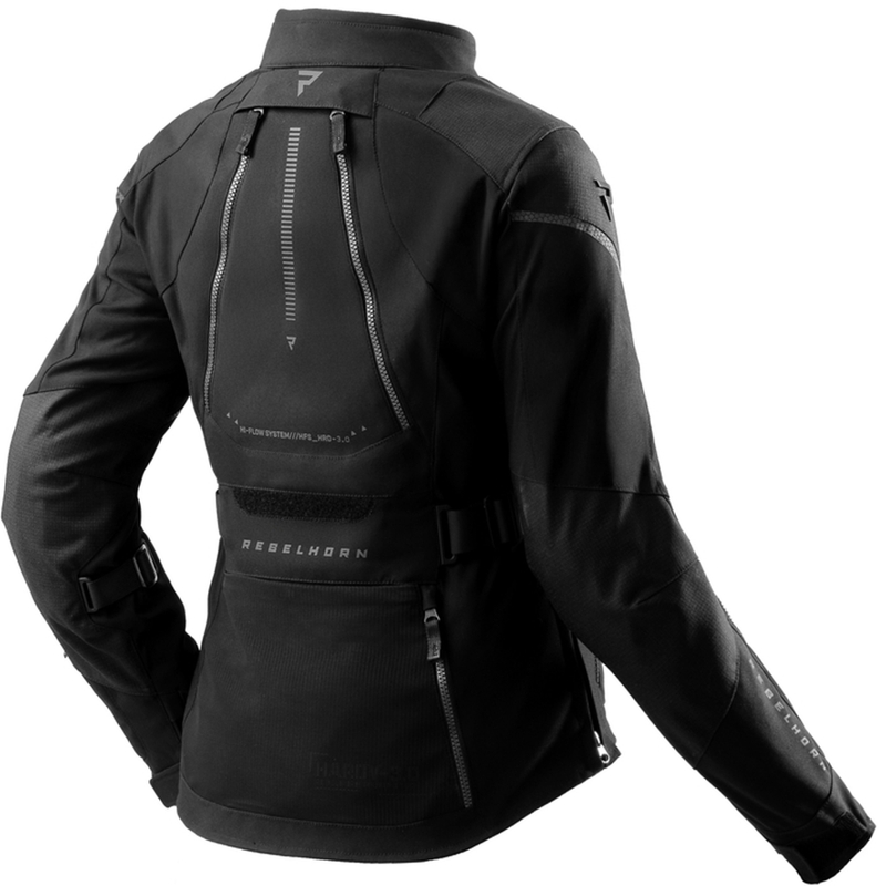 Geacă de motocicletă pentru femei Rebelhorn Hardy 3.0 neagră