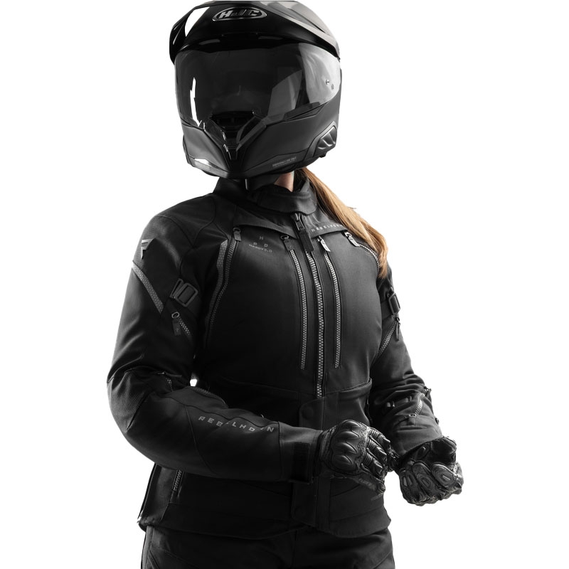 Geacă de motocicletă pentru femei Rebelhorn Hardy 3.0 neagră