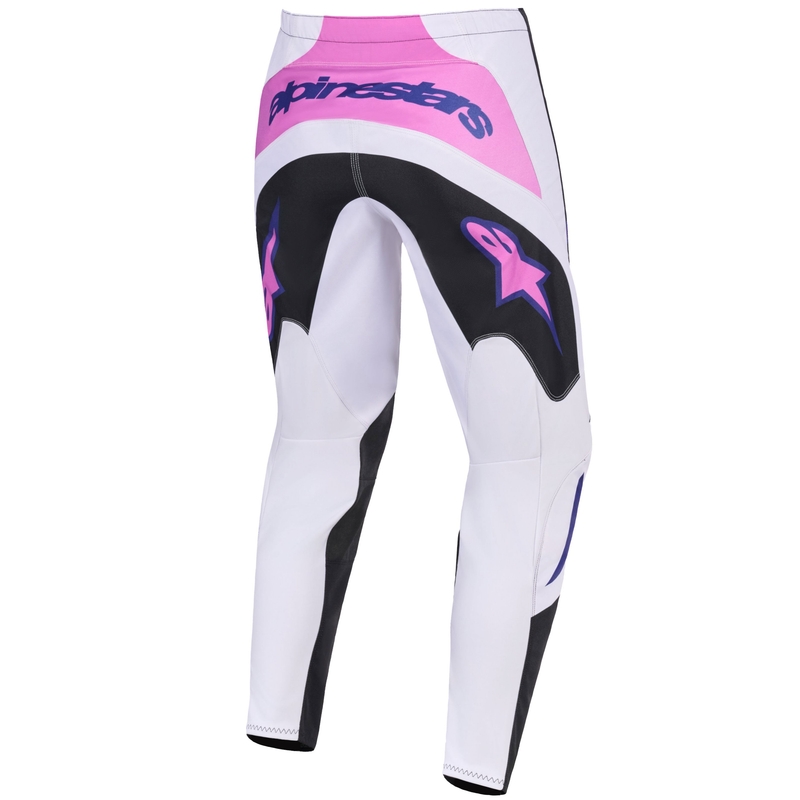Pantaloni motocross Alpinestars Fluid Grid negru-gri deschis-violet