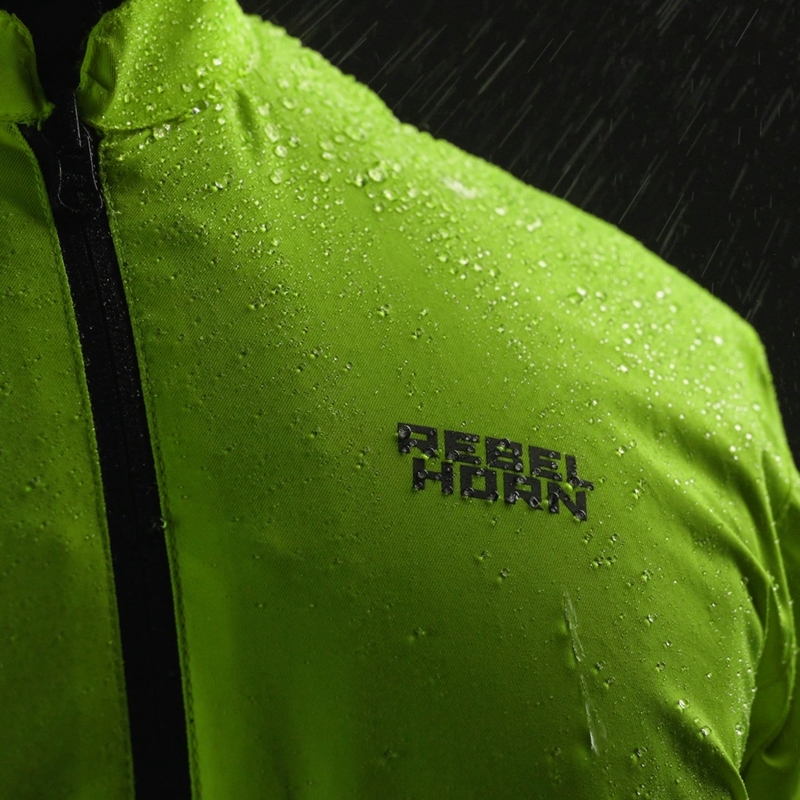 Geacă de motocicletă pentru femei Rebelhorn Hardy 3.0 negru-gri-galben fluo
