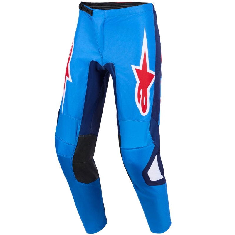 Pantaloni motocross Alpinestars Fluid Grid albastru-roșu-alb
