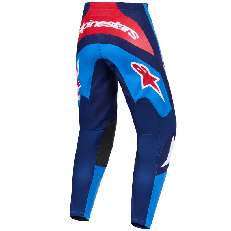 Pantaloni motocross Alpinestars Fluid Grid albastru-roșu-alb