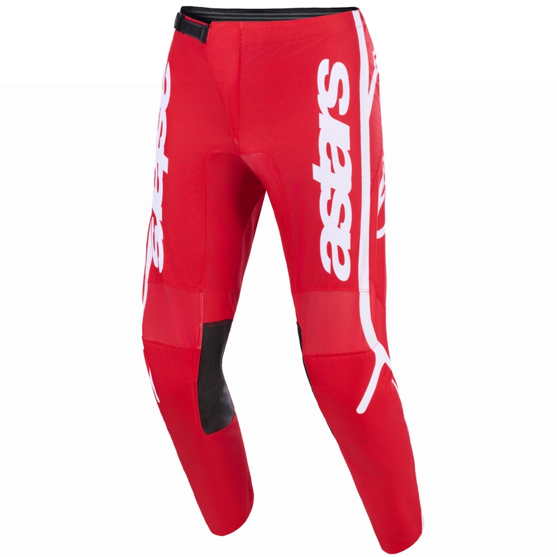 Pantaloni motocross Alpinestars Fluid Apex roșu-alb