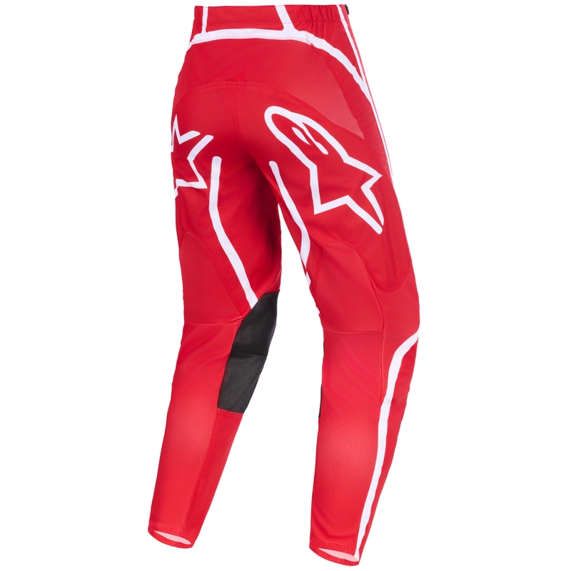 Pantaloni motocross Alpinestars Fluid Apex roșu-alb