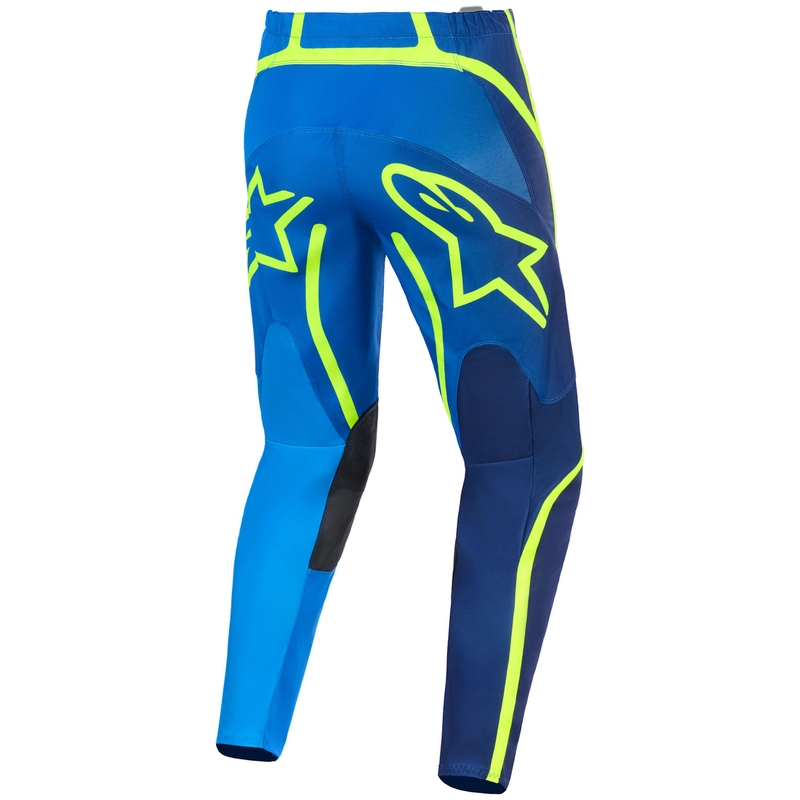 Pantaloni motocross Alpinestars Fluid Apex albastru-galben fluo