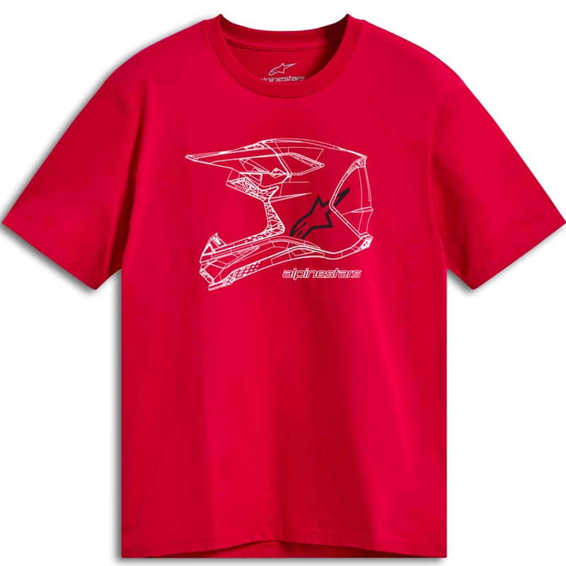 Cască Alpinestars MX CSF Tricou roșu