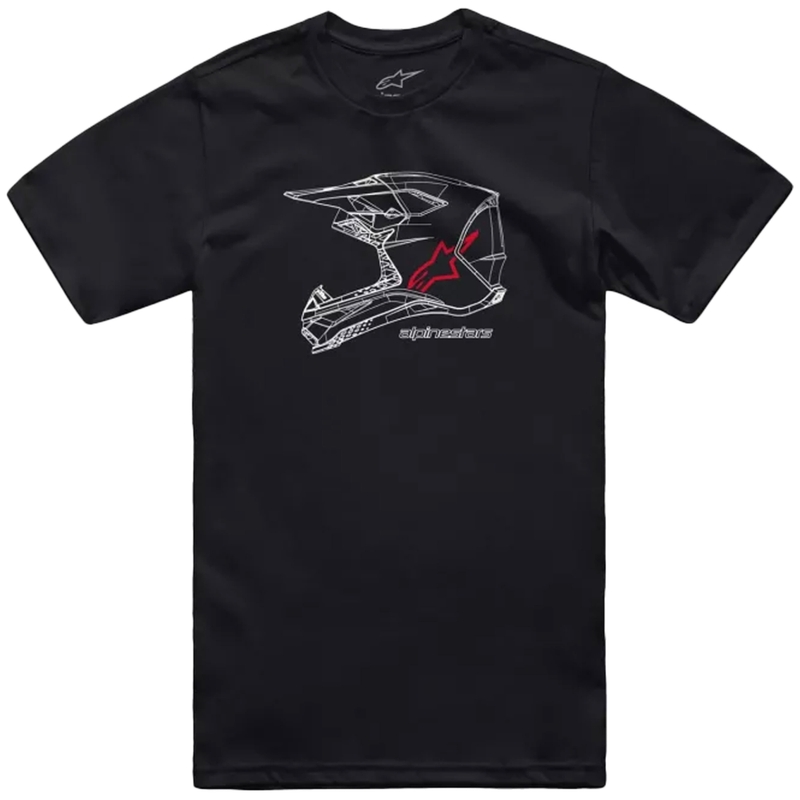 Tricou Alpinestars MX Casca CSF negru