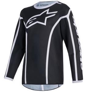 Tricou Motocross Alpinestars Fluid Apex Copii Negru-Gri