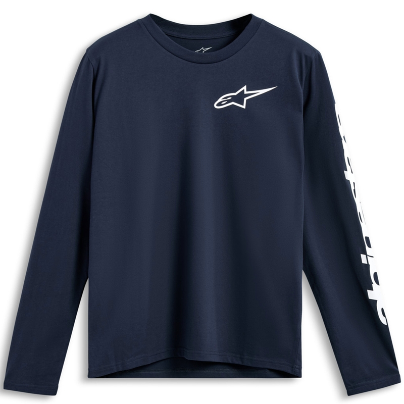 Tricou Alpinestars Trackside CSF cu mânecă lungă, albastru