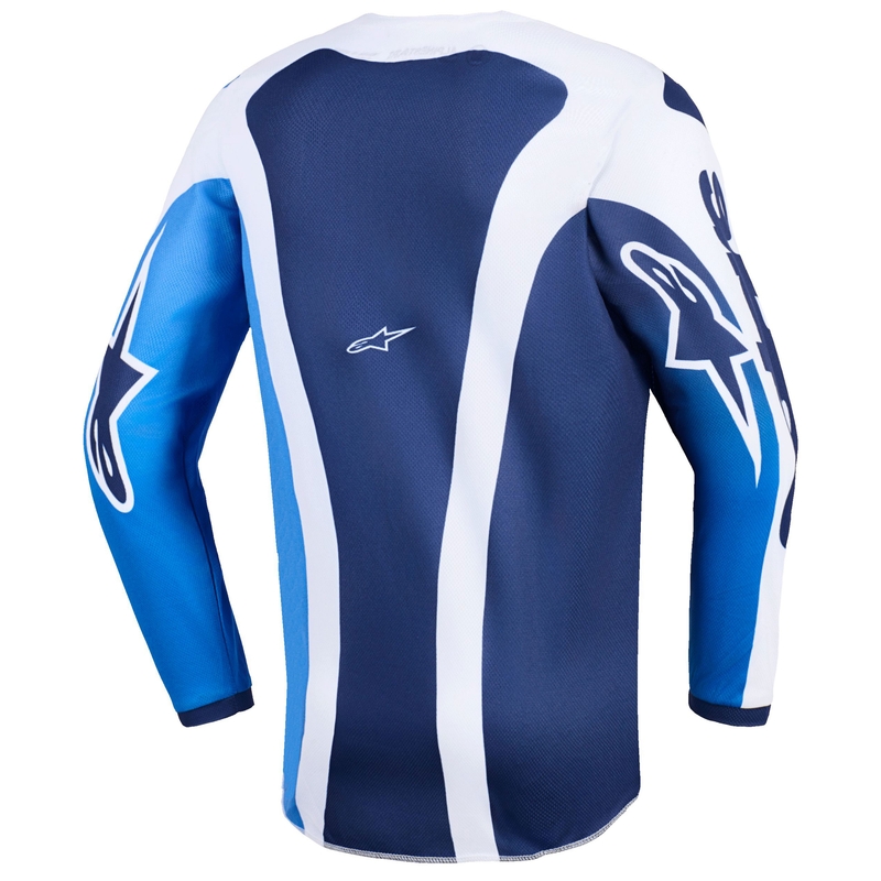 Tricou Motocross Alpinestars Fluid Portl Copii Albastru-Alb