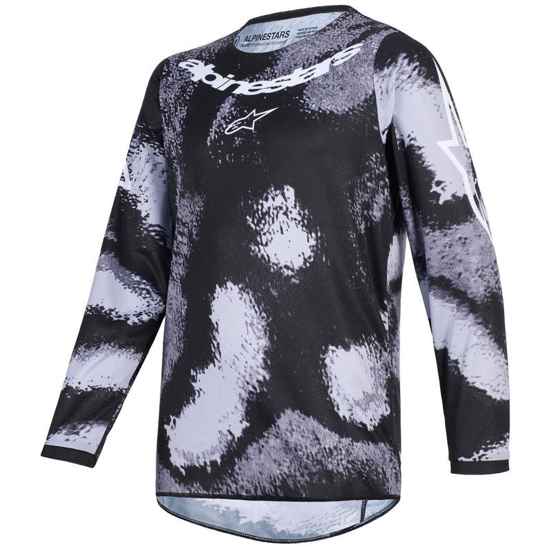 Tricou Motocross Alpinestars Fluid Lahnd pentru Copii - Gri-Camo