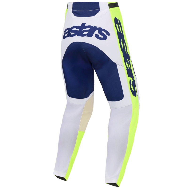 Pantaloni motocross Alpinestars Racer Air Riway gri deschis-galben fluo-albastru